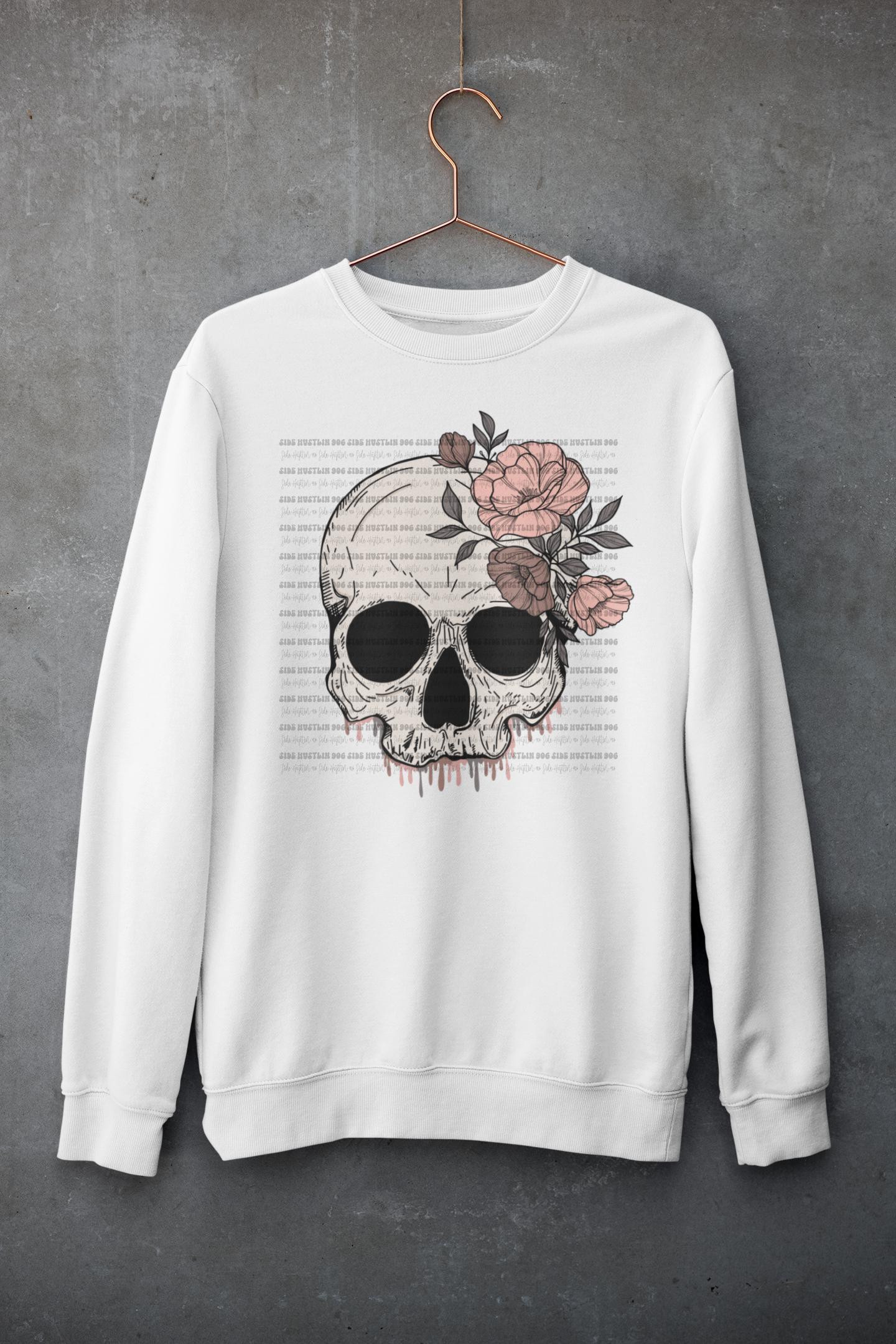 Floral Skull Sweatshirt