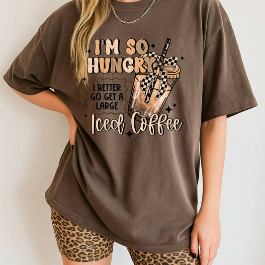 So Hungry Iced Coffee-Ready to Press Transfer