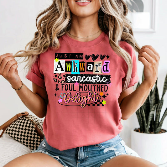 Awkward Delight Black-Ready to Press Transfer