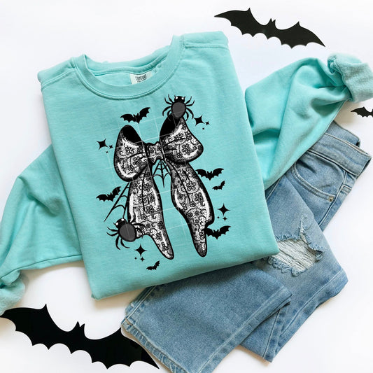 Spiderweb Lace Bow-Ready to Press Transfer