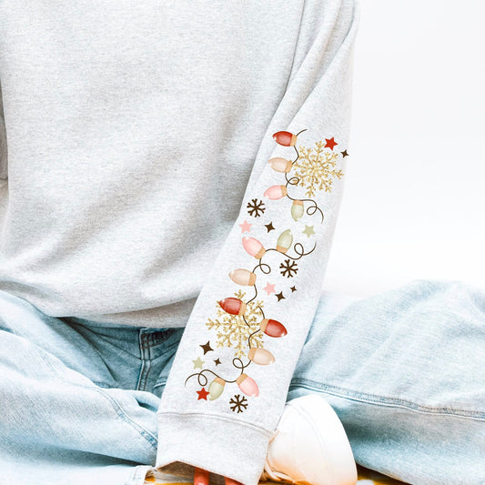 Merry and Bright Sleeve-Ready to Press Transfer