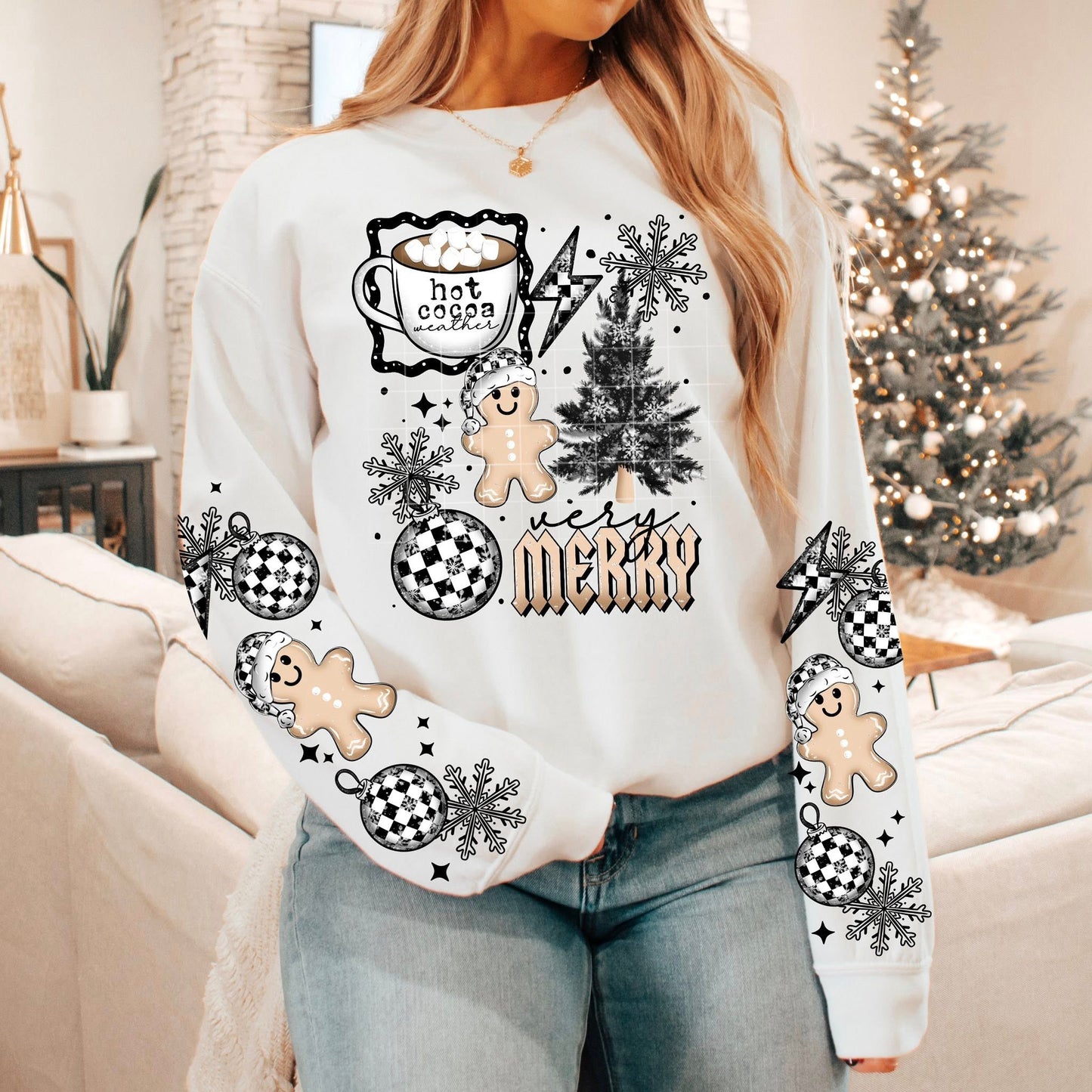 Very Merry Checker-Ready to Press Transfer