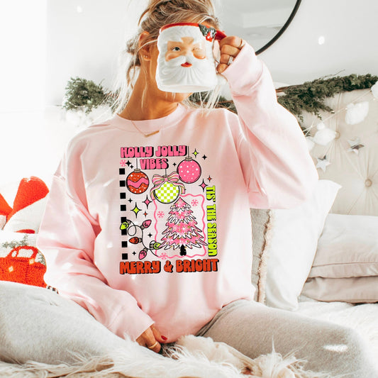 Holly Jolly Vibes-Ready to Press Transfer