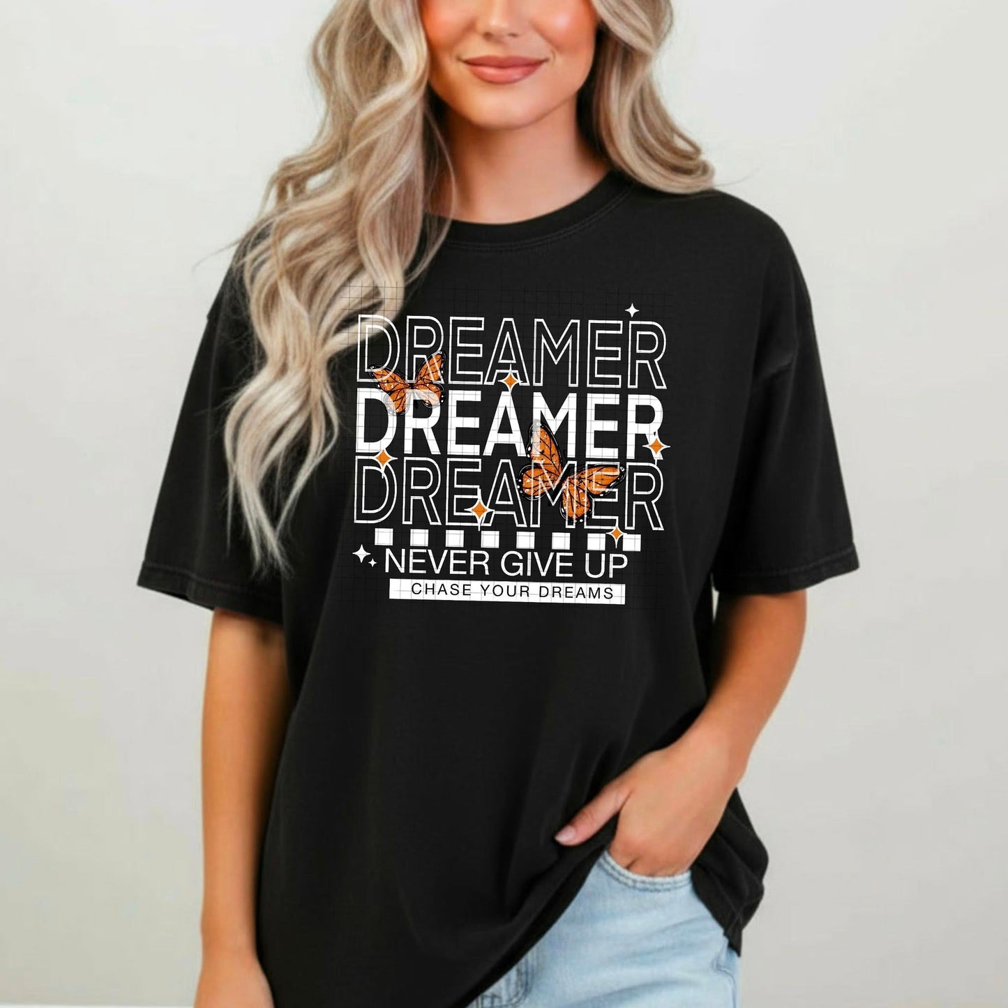 Dreamer White-Ready to Press Transfer