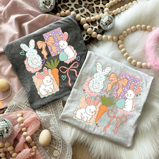 Easter Bunnies Frames-Ready to Press Transfer