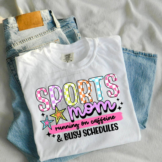 Sports Mom Caffeine Busy Schedules-Ready to Press Transfer