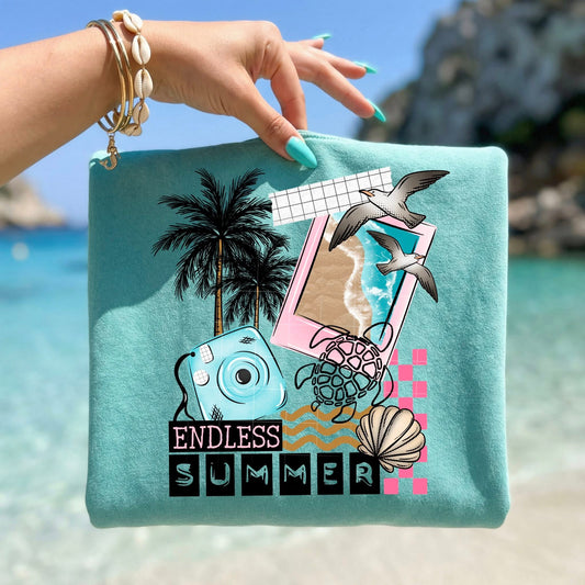 Endless Summer Collage-Ready to Press Transfer