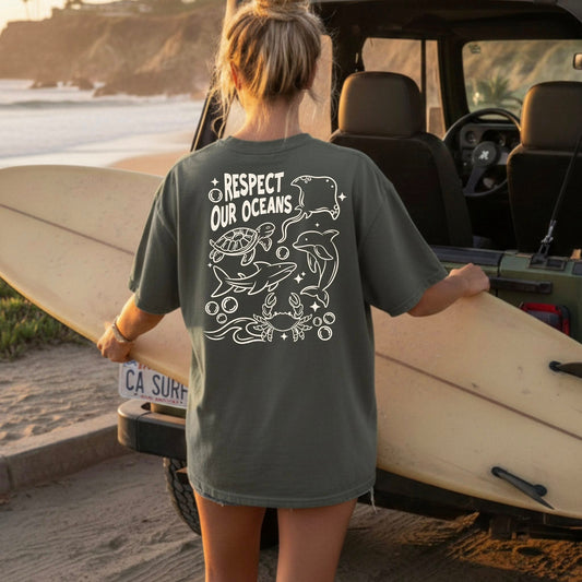 Respect Oceans Cream-Ready to Press Transfer