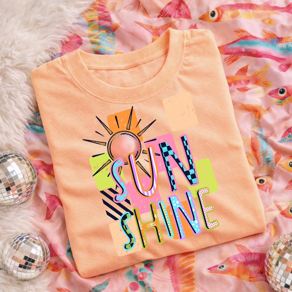 Sunshine Checker-Ready to Press Transfer