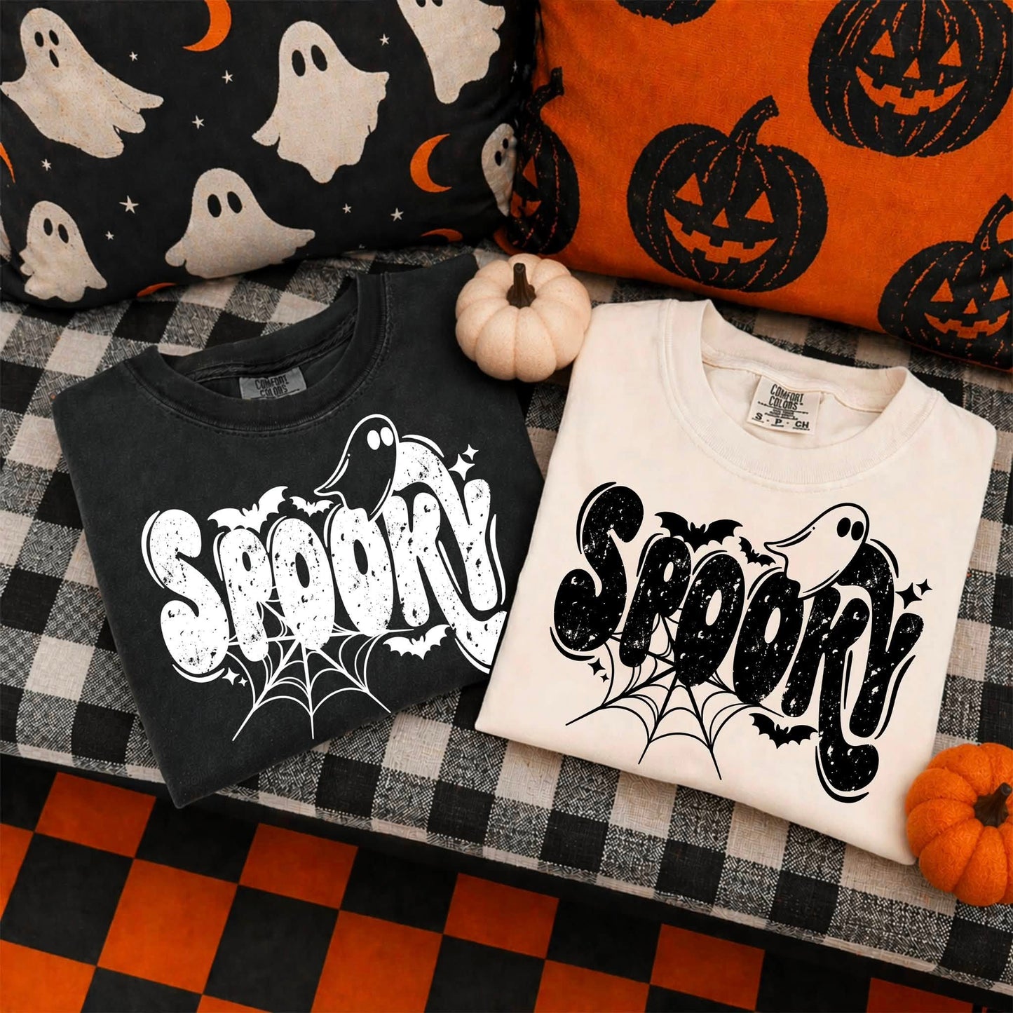 Spooky Single Color White-Ready to Press Transfer