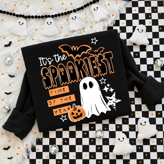 Spookiest Time of Year White-Ready to Press Transfer