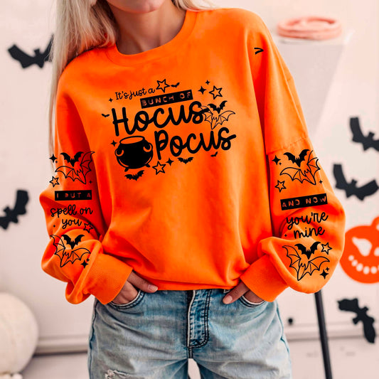 Hocus Pocus Single Color Black-Ready to Press Transfer
