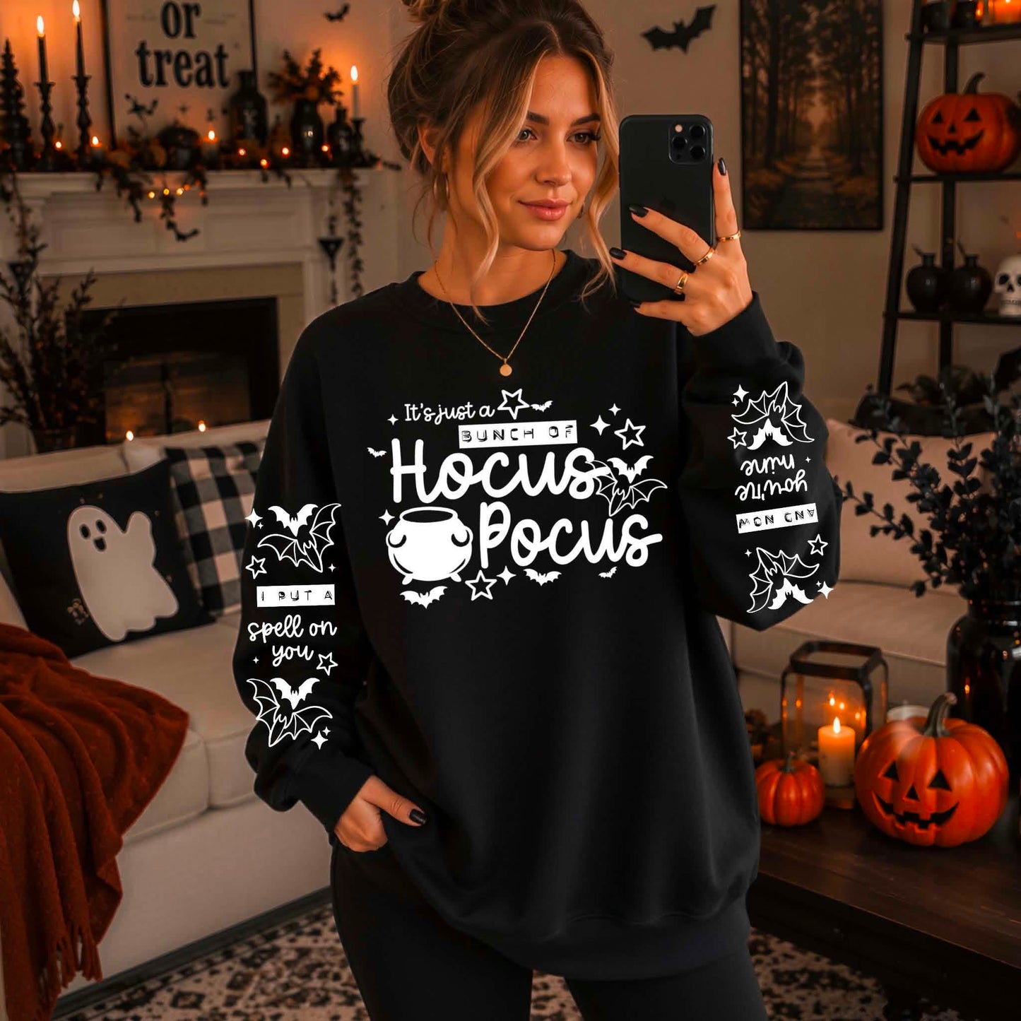 Hocus Pocus Single Color White-Ready to Press Transfer