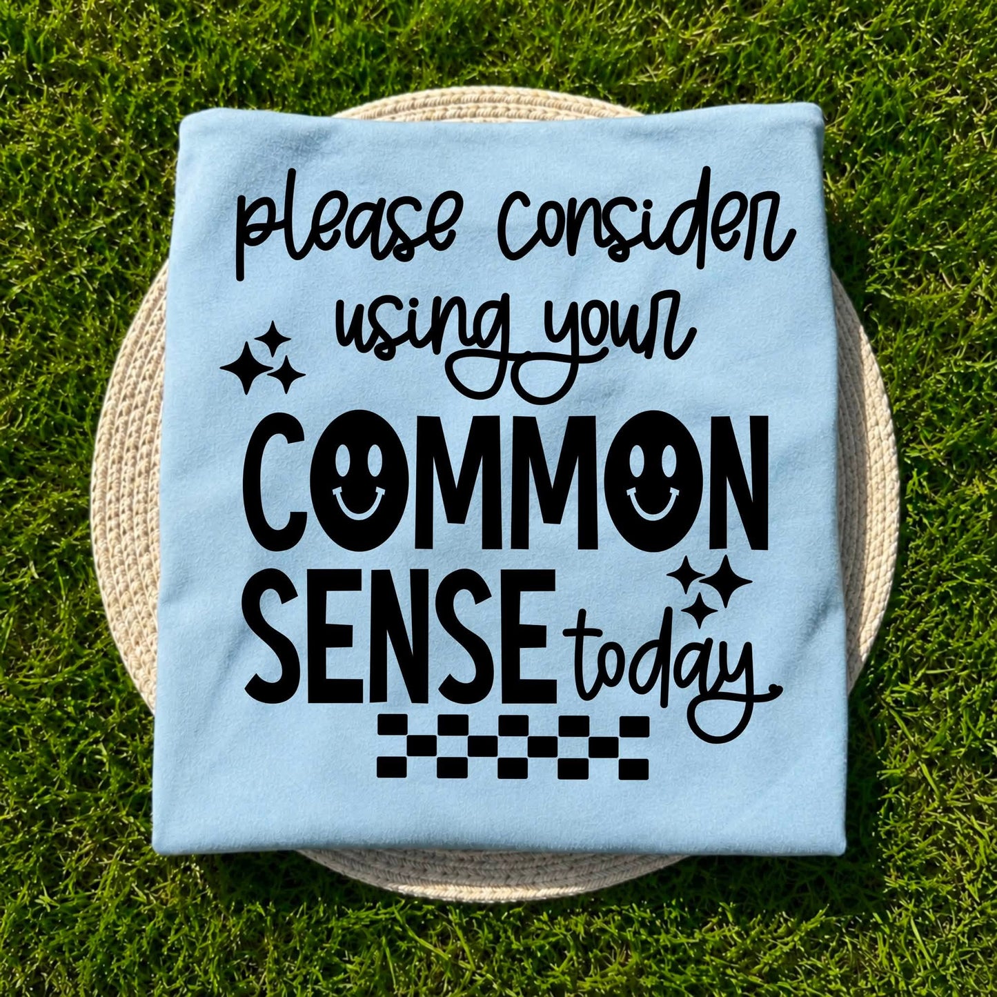 Common Sense Single Color Black-Ready to Press Transfer