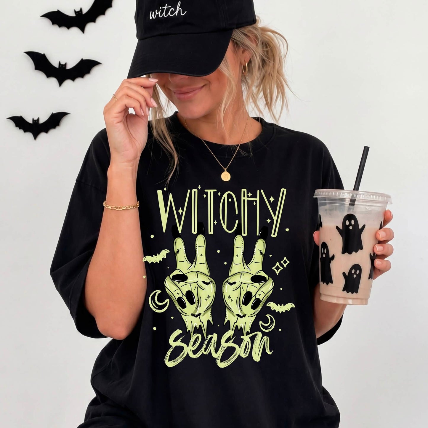 Witchy Season Green-Ready to Press Transfer