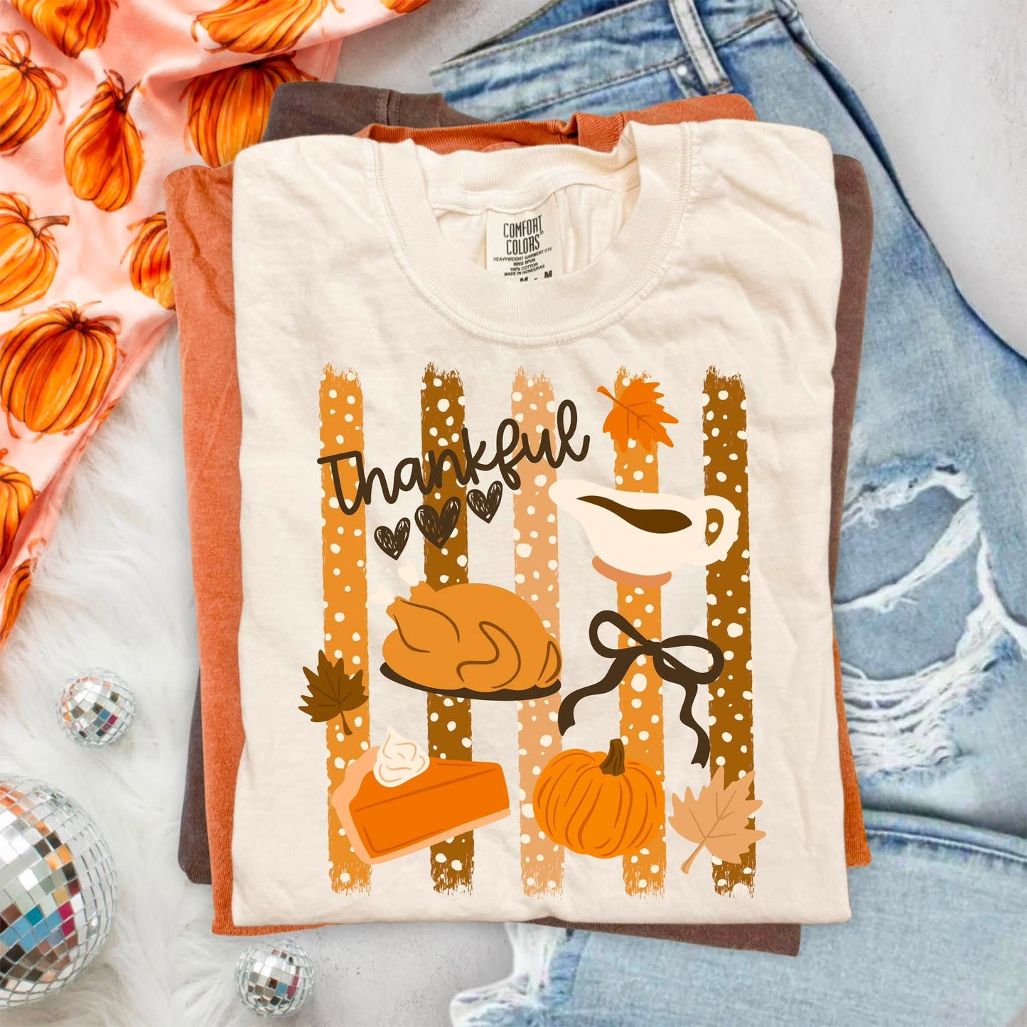 Thankful Stripes-Ready to Press Transfer