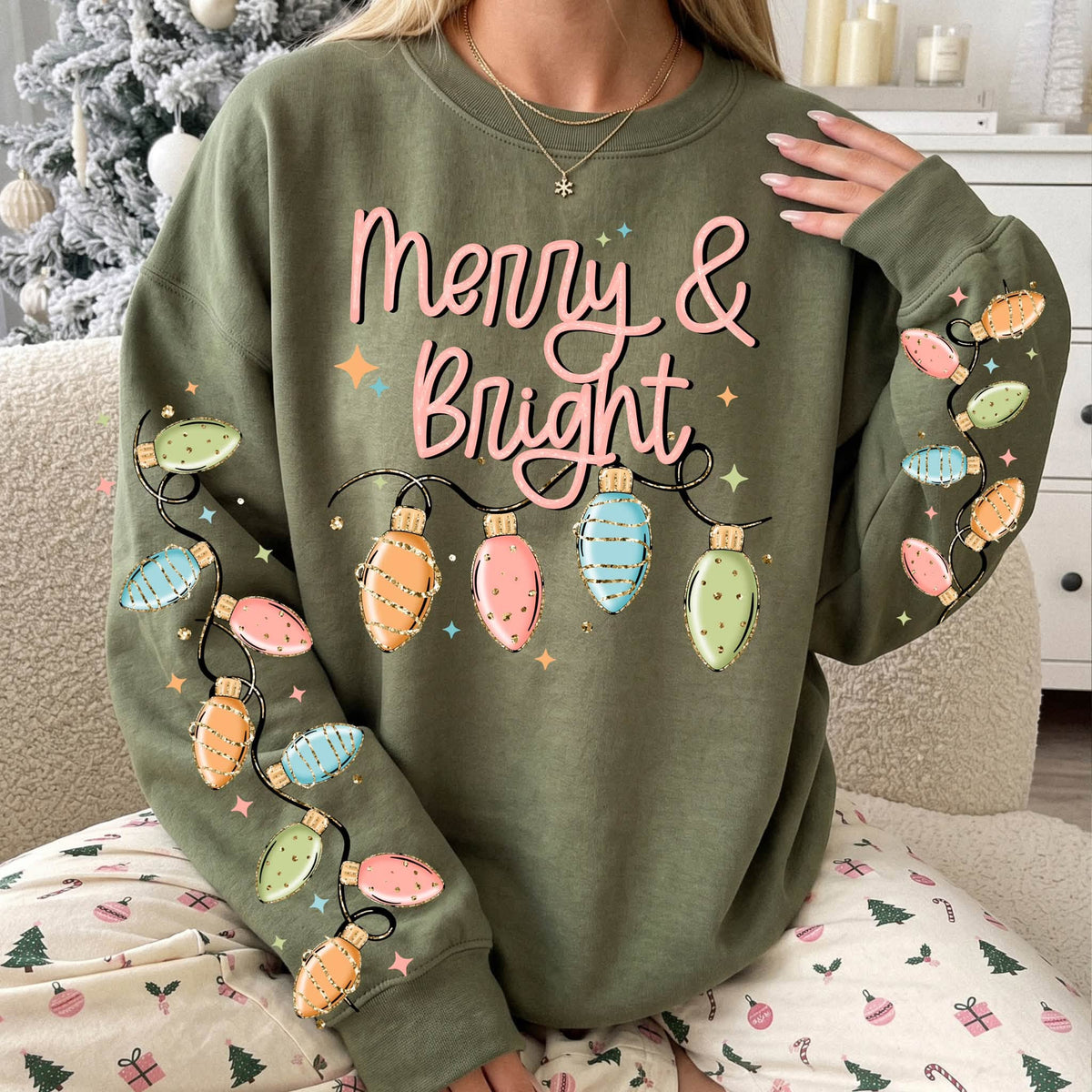 Merry Bright Lights-Ready to Press Transfer