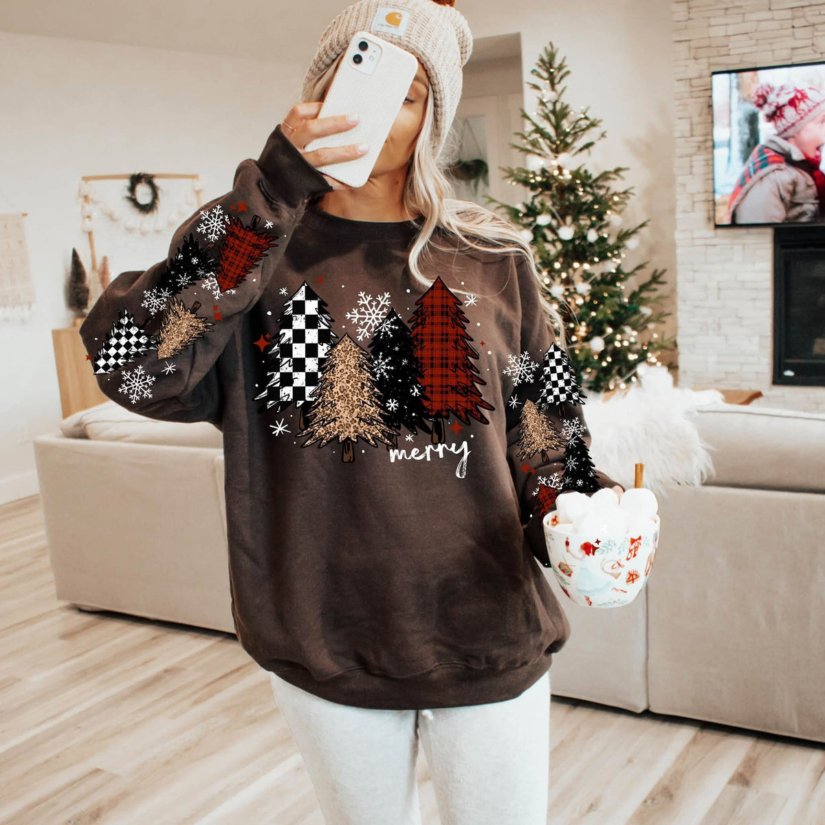 Merry Trees-Ready to Press Transfer