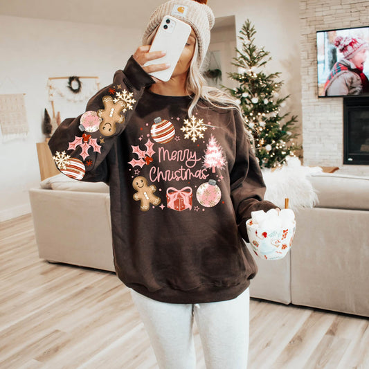 Merry Christmas Pink-Ready to Press Transfer
