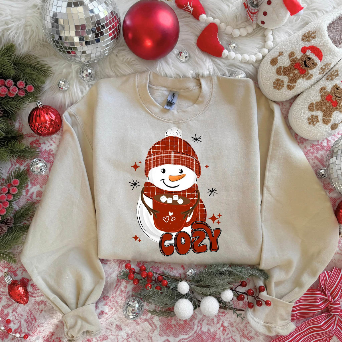 Cozy Snowman-Ready to Press Transfer