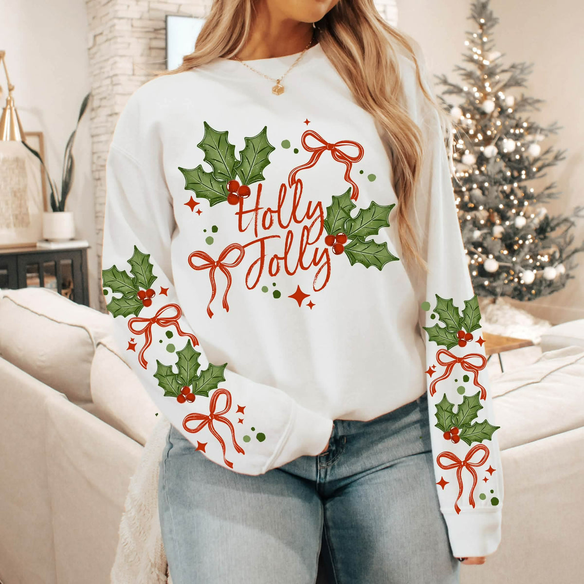 Holly Jolly Bows-Ready to Press Transfer
