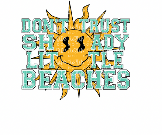 Shady little beaches-Ready to Press Transfer