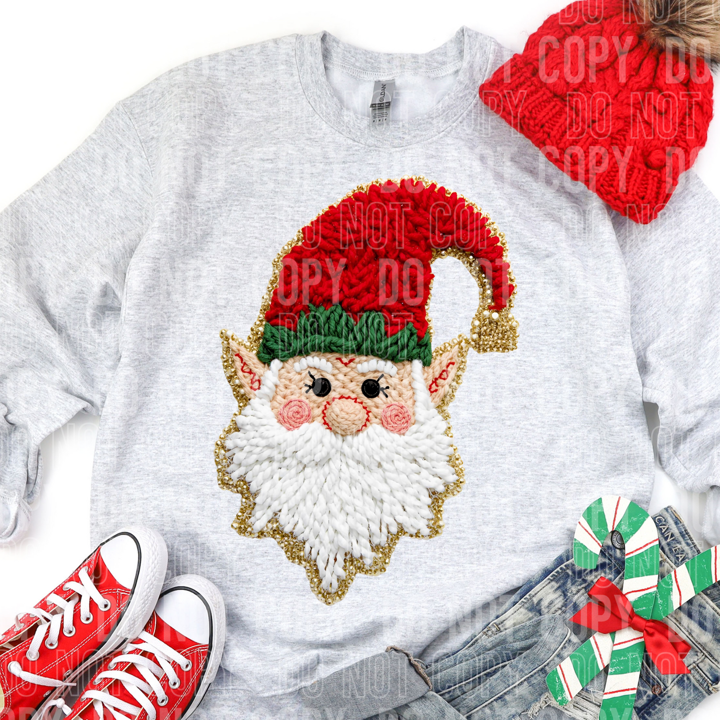 ELF GLITTER YARN-Ready to Press Transfer