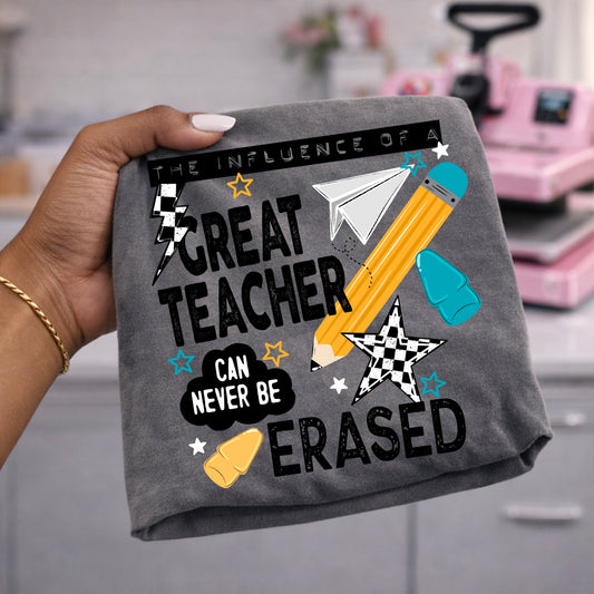 Influence of a Great Teacher blue-Ready to Press Transfer