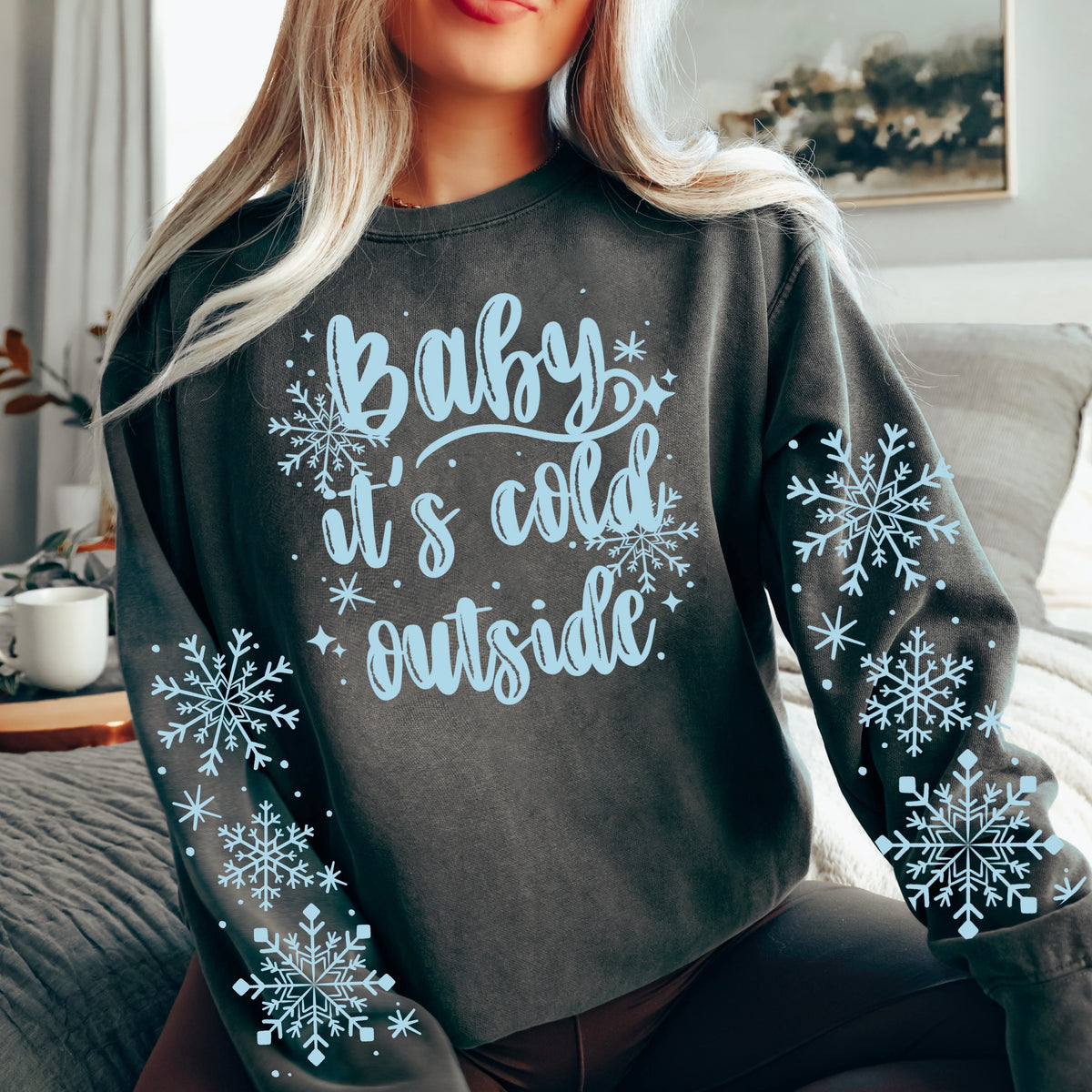 Baby It’S Cold outside Light Blue-Ready to Press Transfer