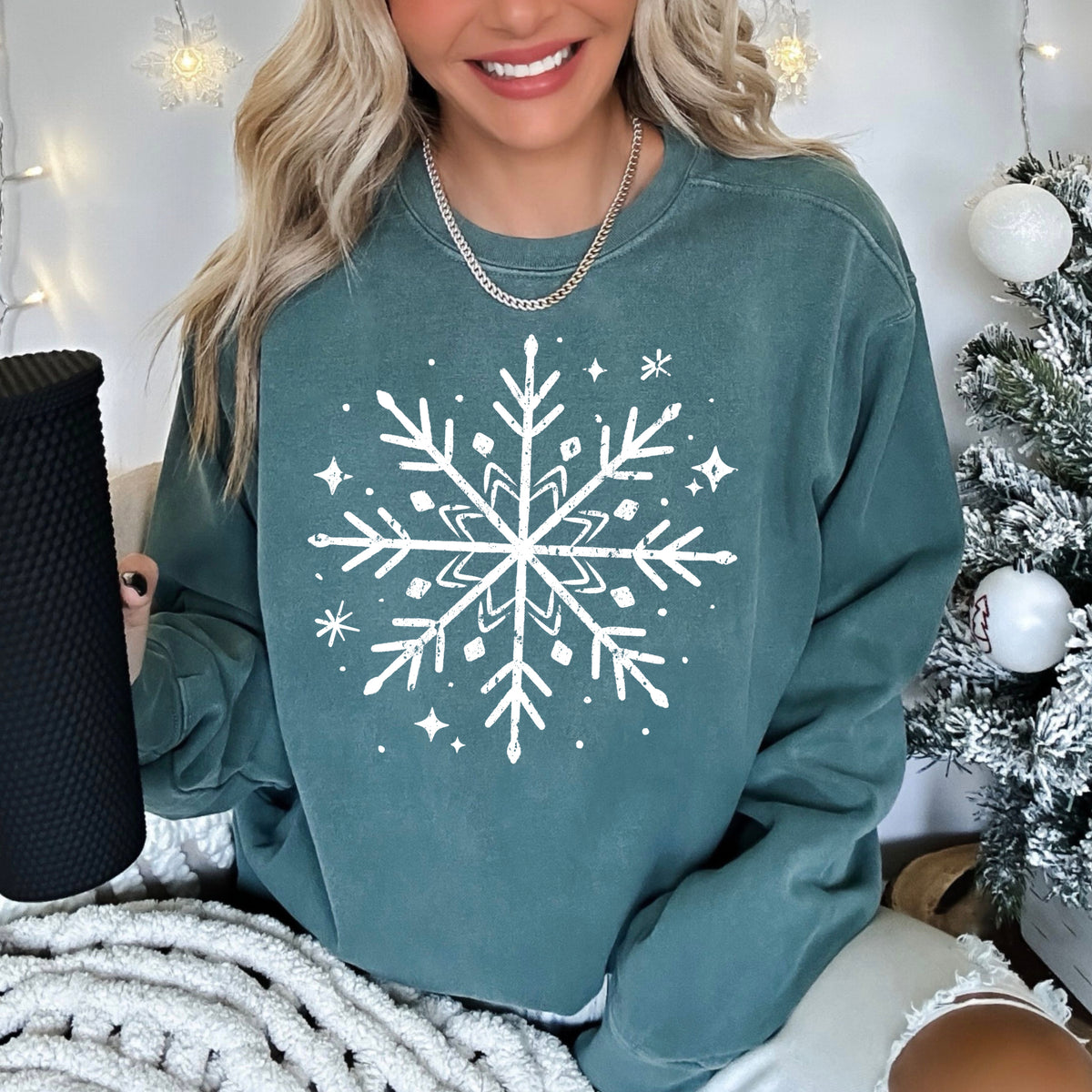 Snowflake White-Ready to Press Transfer