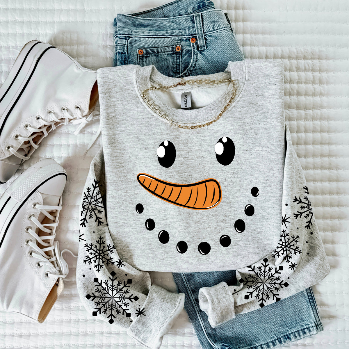 Snowman Face-Ready to Press Transfer