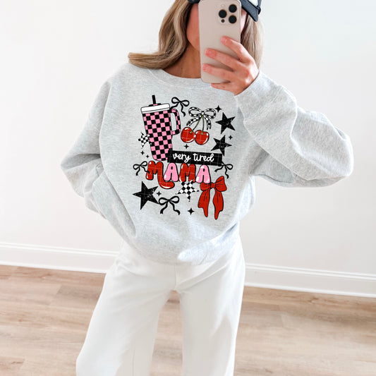 Very Tired Mama Girly-Ready to Press Transfer