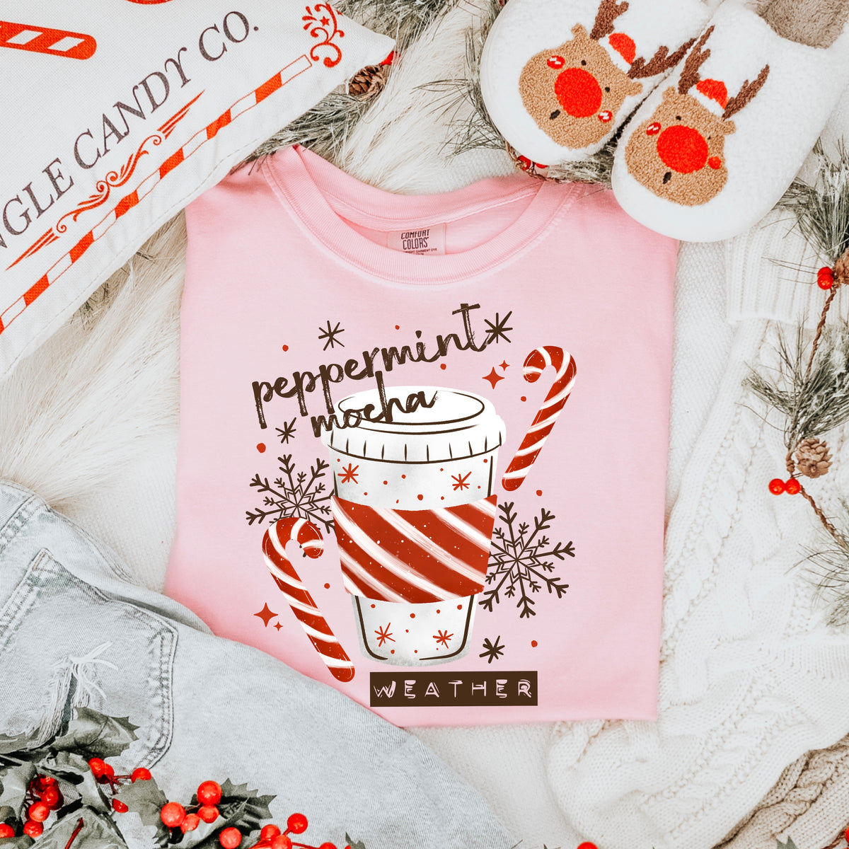 Peppermint Mocha Weather-Ready to Press Transfer