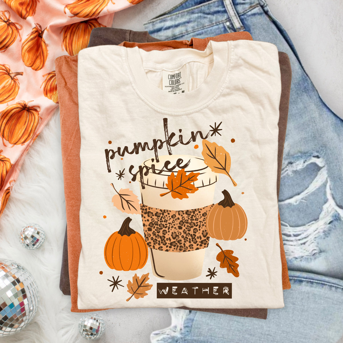 Pumpkin Spice Weather-Ready to Press Transfer