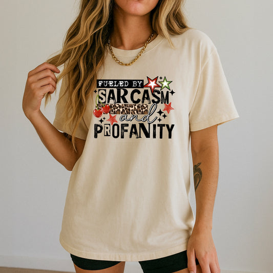 Sarcasm and Profanity Black-Ready to Press Transfer