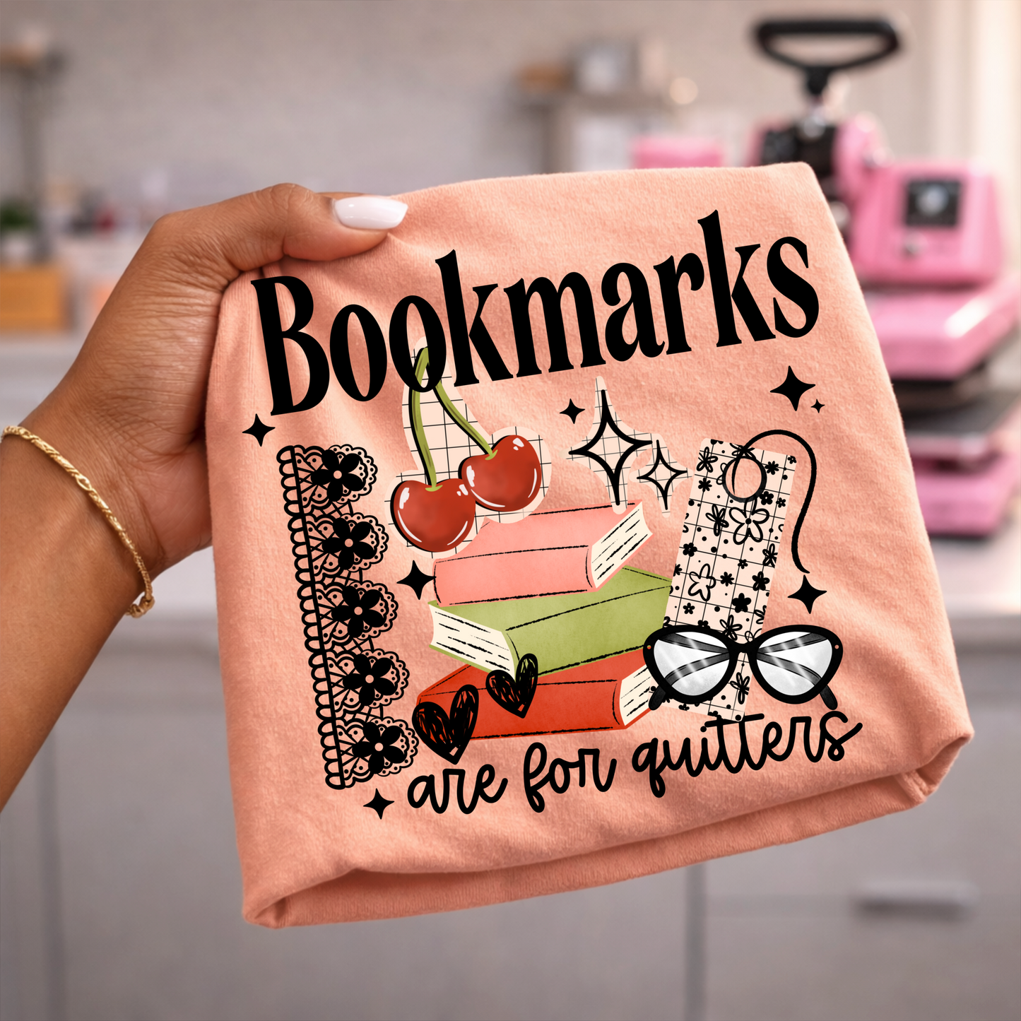 Bookmarks Quitters Black-Ready to Press Transfer