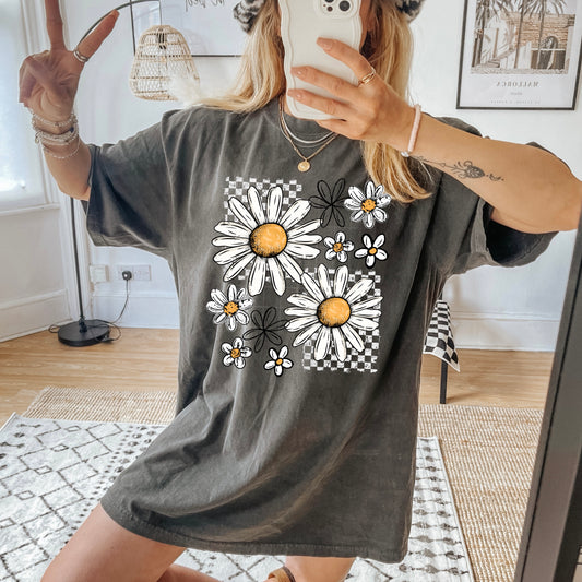 Daisy and Checker-Ready to Press Transfer