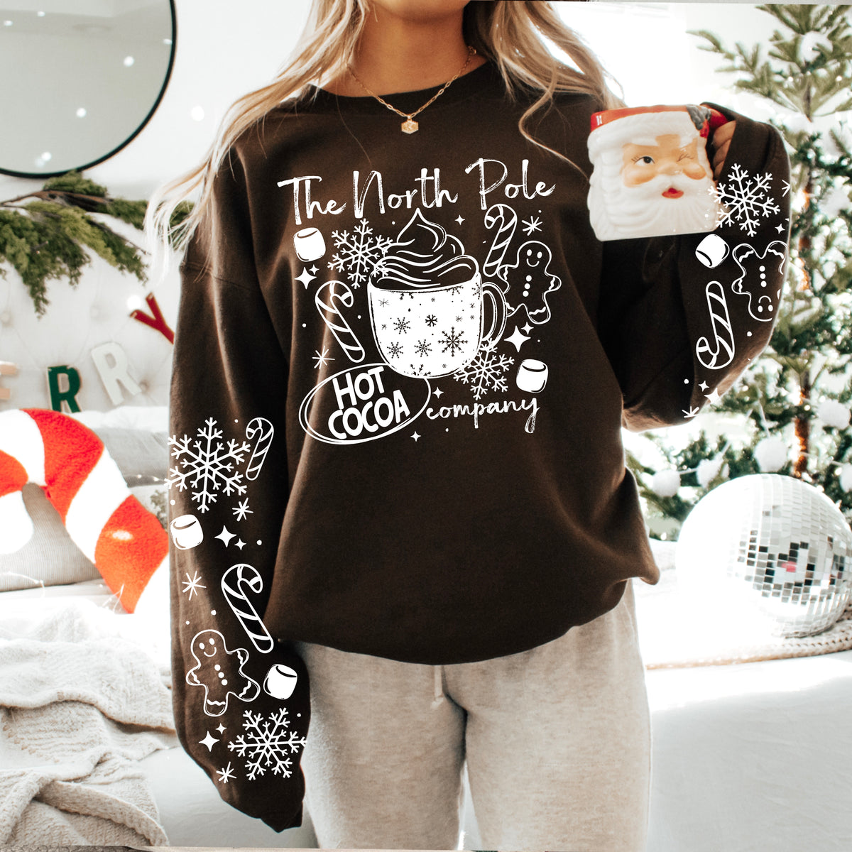 North Pole Hot Cocoa White-Ready to Press Transfer