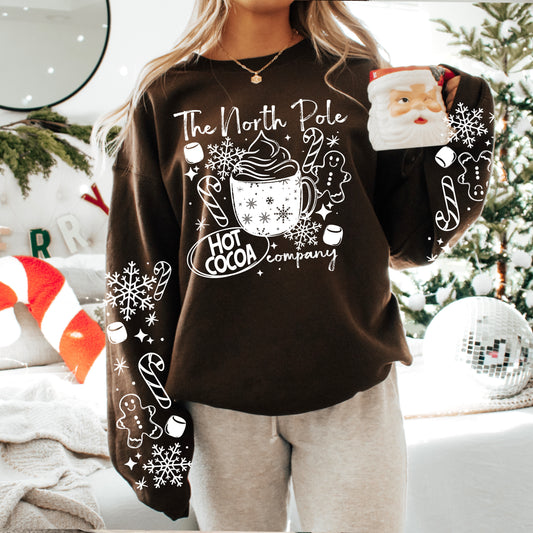 North Pole Hot Cocoa White-Ready to Press Transfer