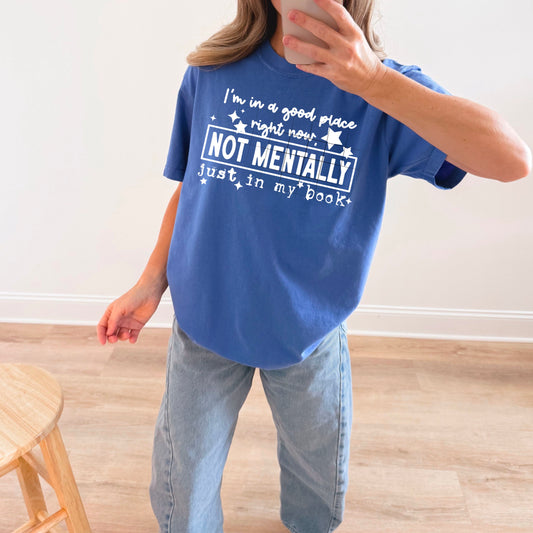 Just in My Book Single Color White-Ready to Press Transfer