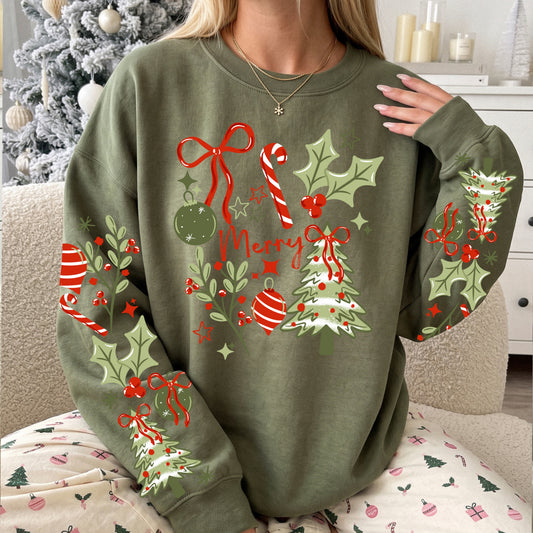 Merry Tree and Holly-Ready to Press Transfer