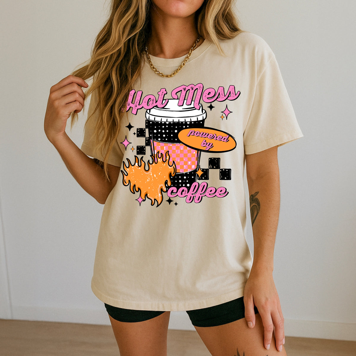 Hot Mess Coffee Black-Ready to Press Transfer