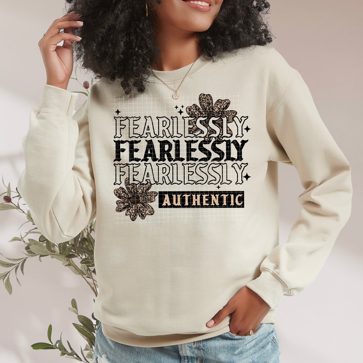 Fearlessly Authentic black-Ready to Press Transfer