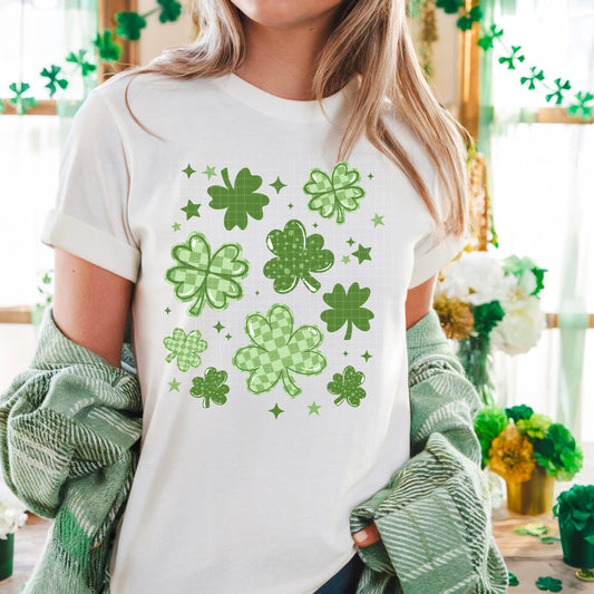 Shamrock Collage-Ready to Press Transfer