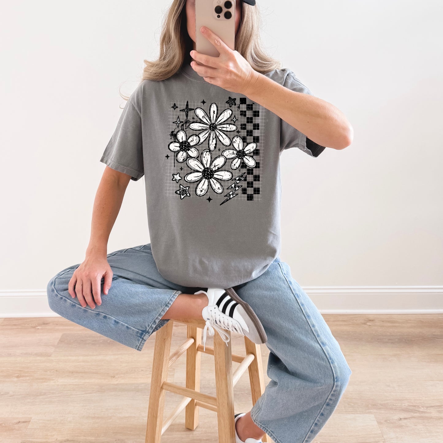 Grunge Florals-Ready to Press Transfer