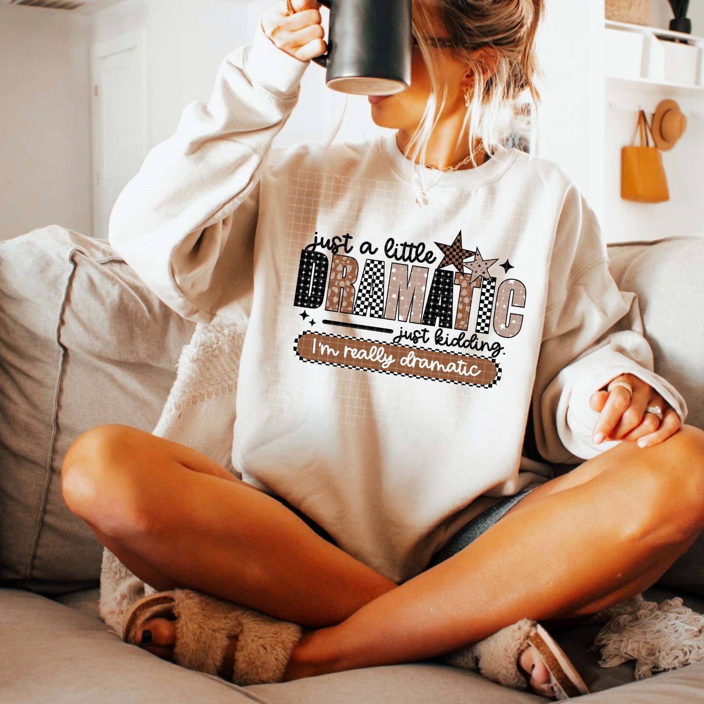 Dramatic black words-Ready to Press Transfer