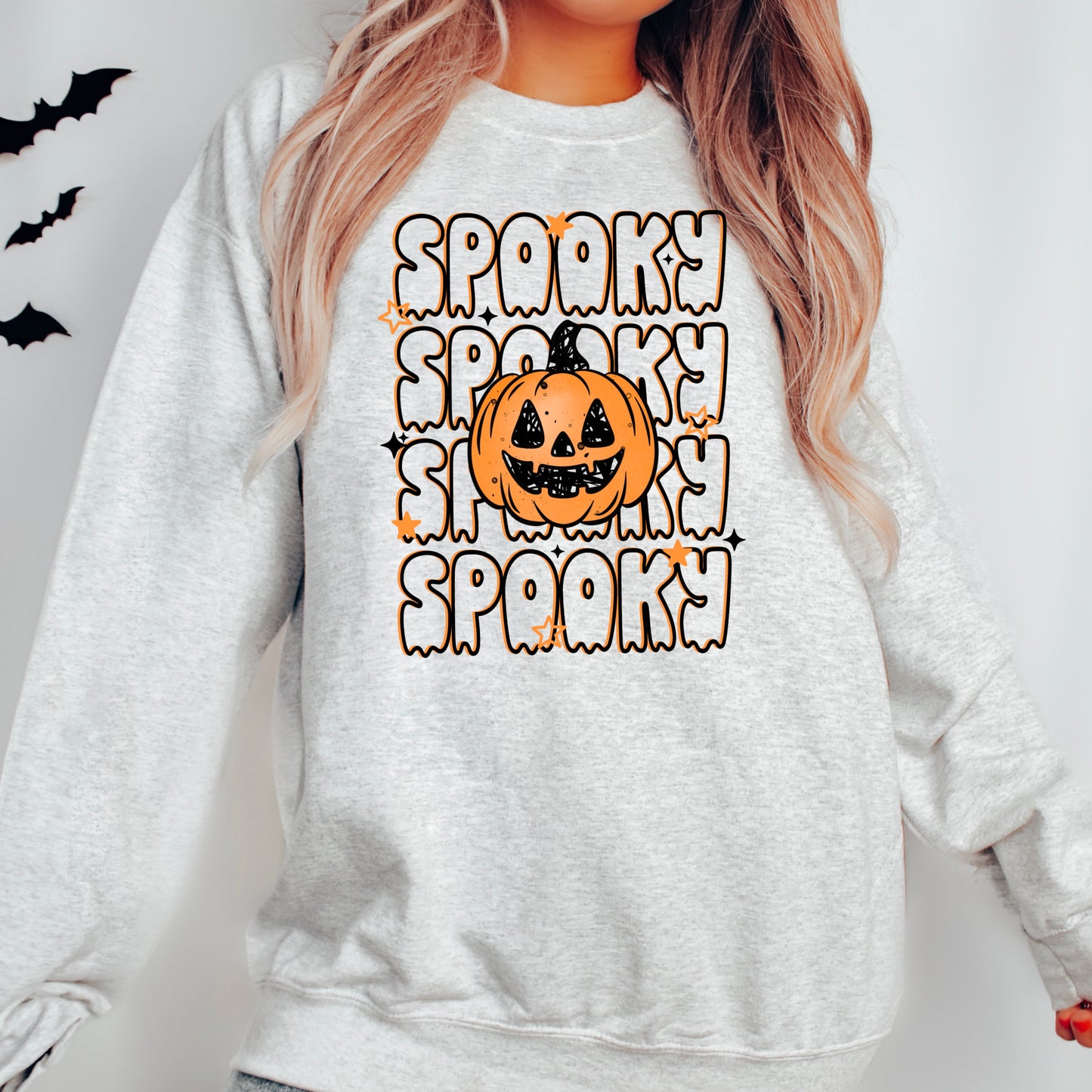 Triple Spooky Pumpkin Black-Ready to Press Transfer