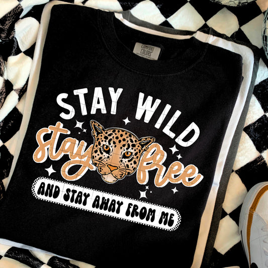 Stay Away from Me White Letters-Ready to Press Transfer