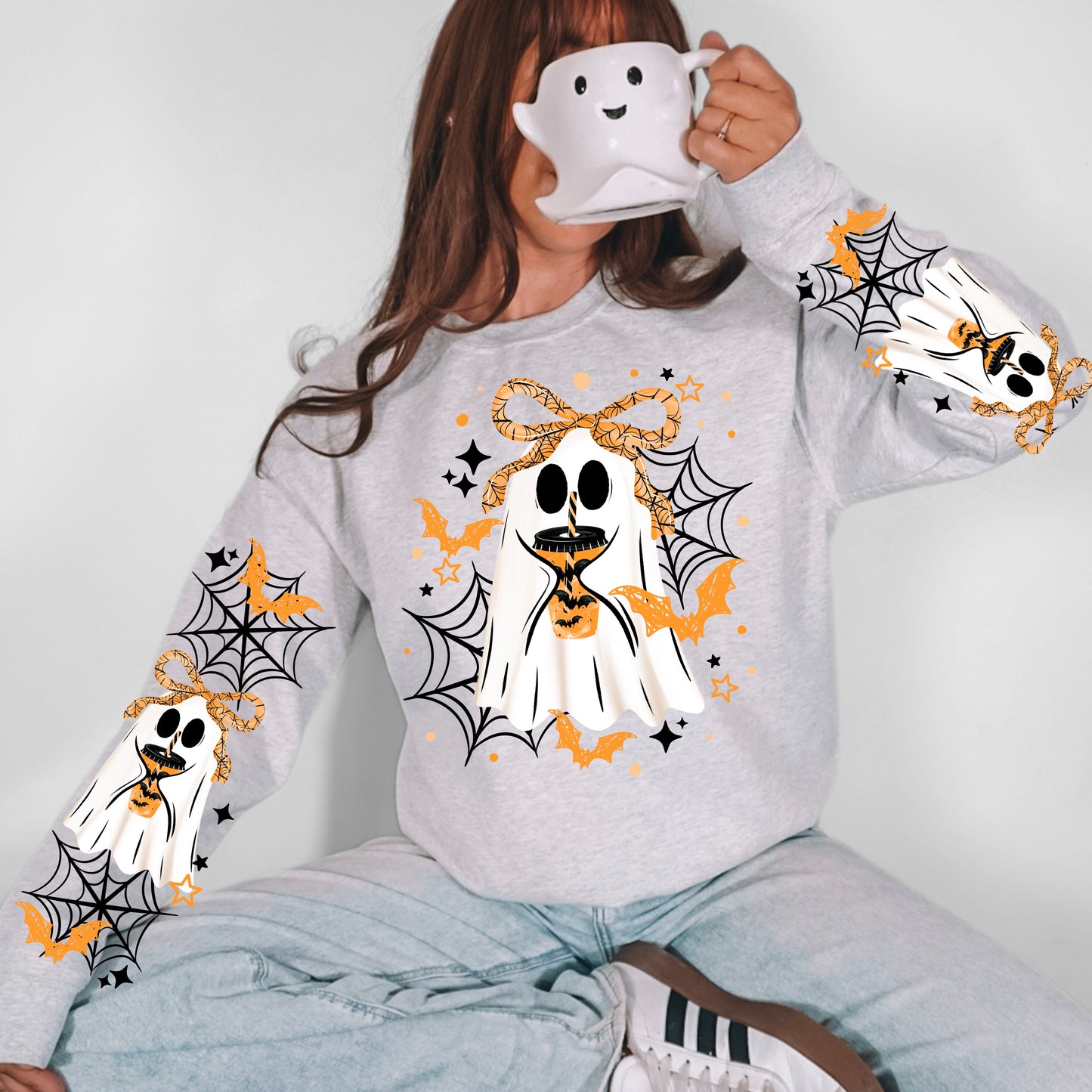 Bat Coffee Ghostie black-Ready to Press Transfer