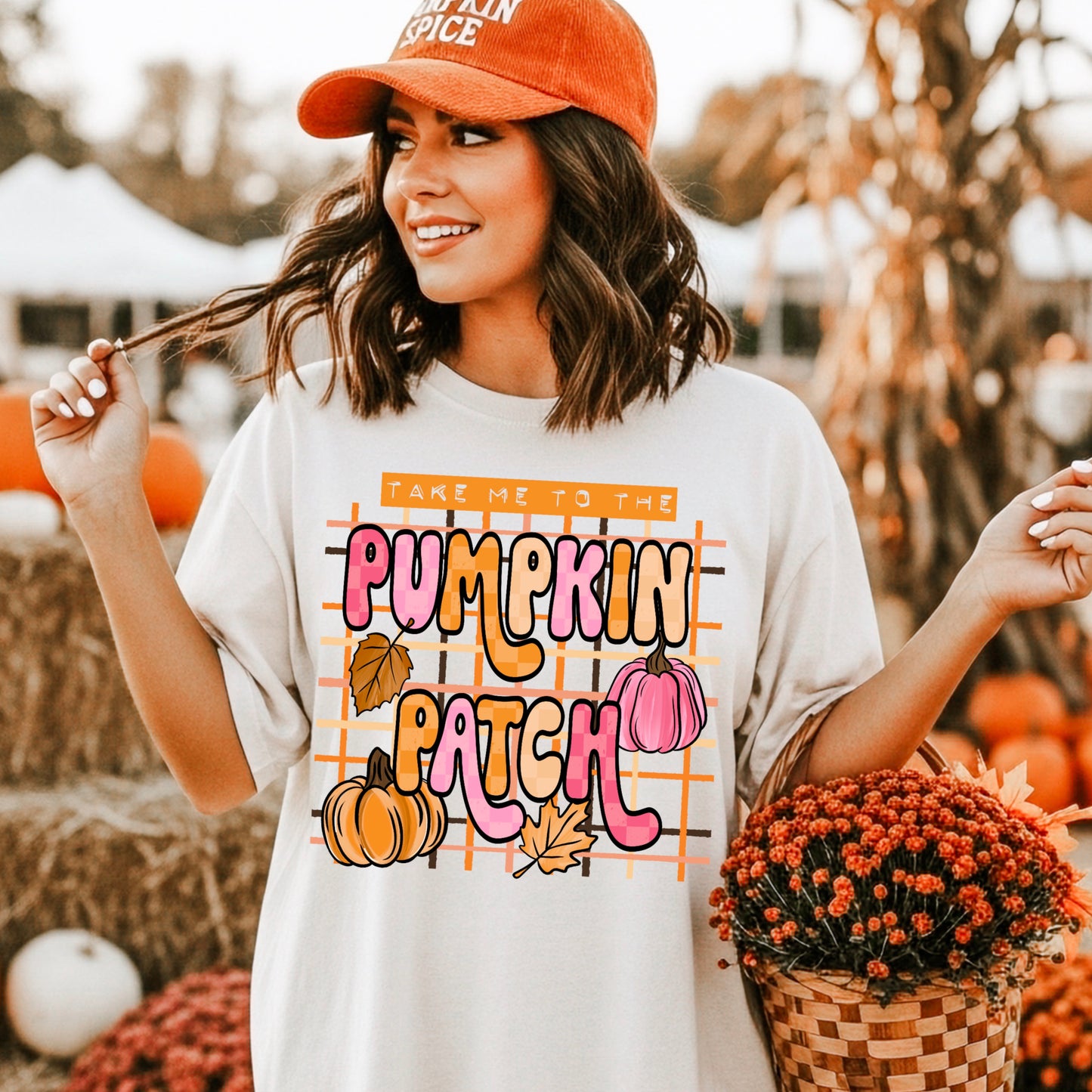 Take Me to the Pumpkin Patch Plaid-Ready to Press Transfer